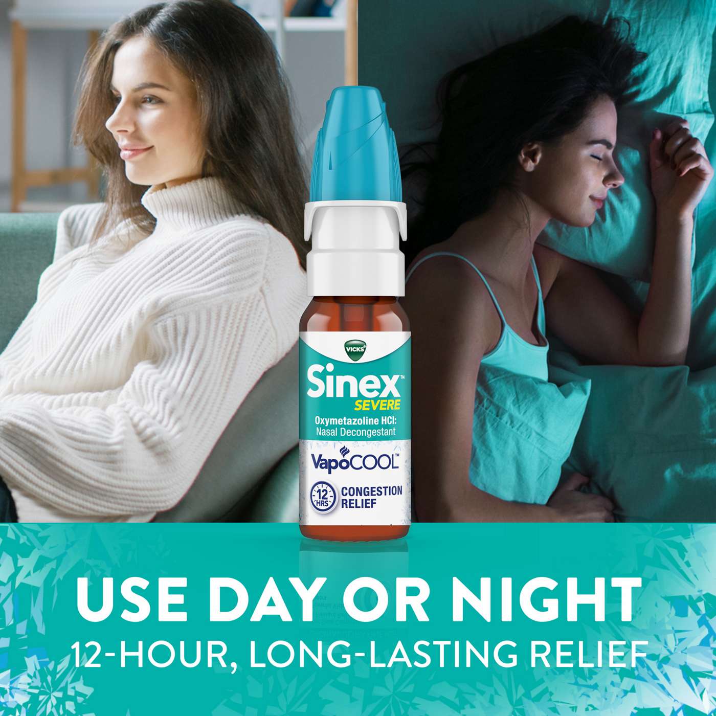 Vicks Sinex SEVERE Nasal Spray with VapoCOOL, Soothing Vicks Vapors, Decongestant Medicine; image 10 of 10
