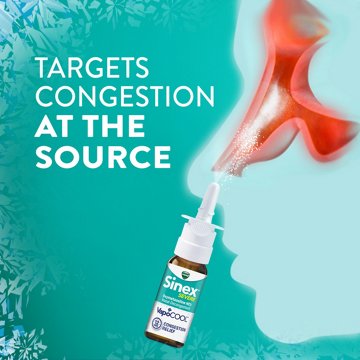 Vicks Sinex SEVERE Nasal Spray with VapoCOOL, Soothing Vicks Vapors, Decongestant Medicine