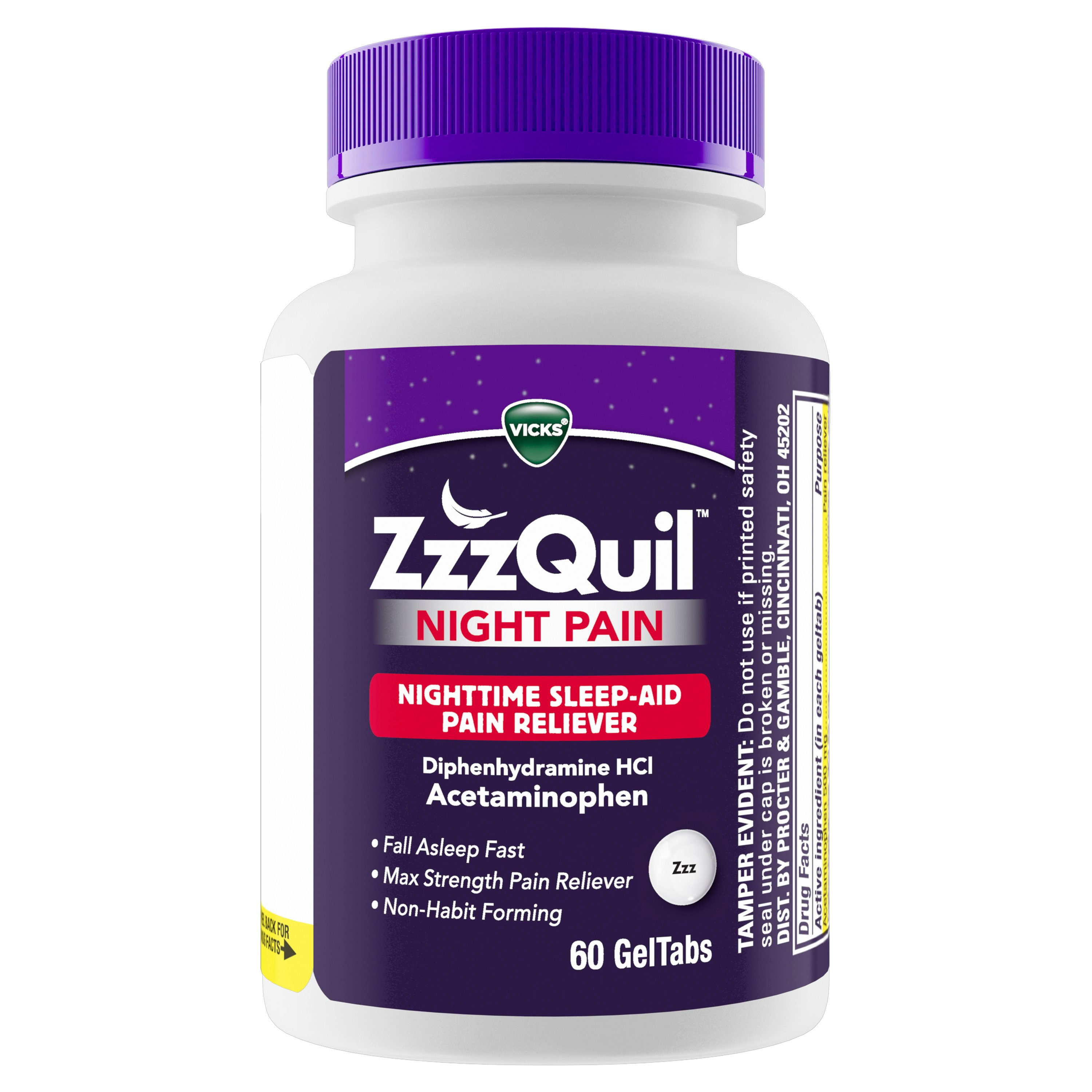 Vicks ZzzQuil Night Pain Gel Tabs Shop Medicines & Treatments at HEB