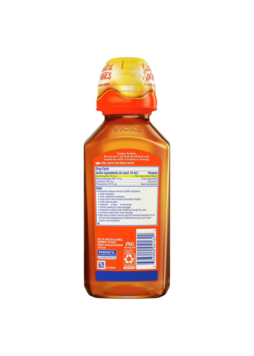 Vicks DayQuil SEVERE Cold & Flu Liquid - Honey; image 2 of 11