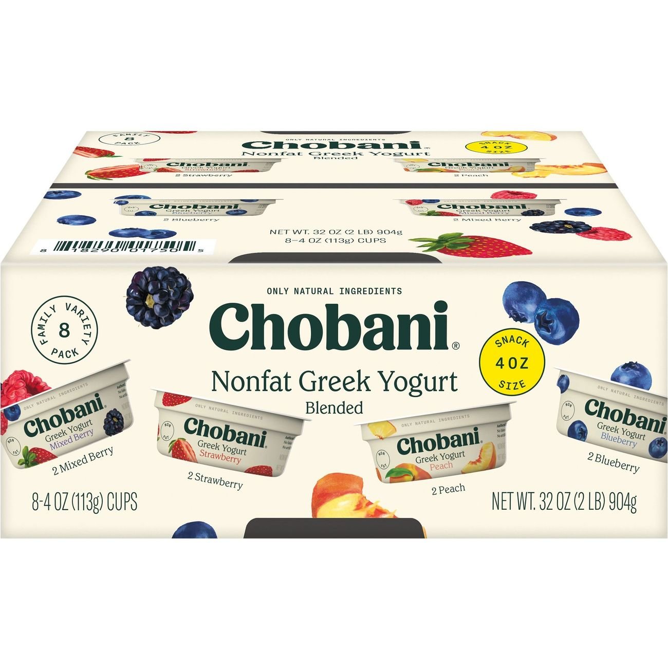 Chobani NonFat Blended Greek Yogurt Variety Pack Shop Yogurt at HEB