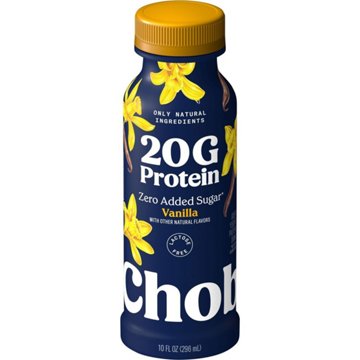 Chobani 20G Protein Zero Sugar Added Yogurt Drink - Vanilla, 10 oz