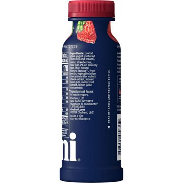 Chobani 20G Protein Zero Sugar Added Yogurt Drink - Strawberries & Cream, 10 oz