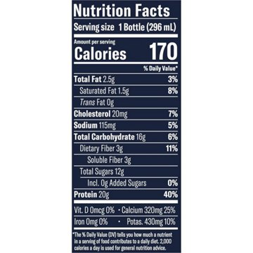 Chobani 20G Protein Zero Sugar Added Yogurt Drink - Strawberries & Cream, 10 oz