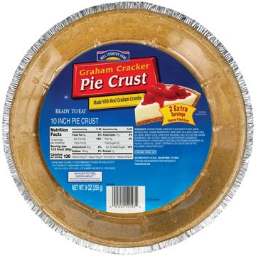 Hill Country Fare Graham Cracker 10 in Pie Crust, 9 oz