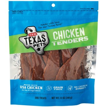 H-E-B Texas Pets Chicken Tenders Dog Treats, 12 oz