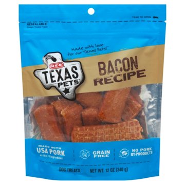 H-E-B Texas Pets Bacon Recipe Dog Treats, 12 oz