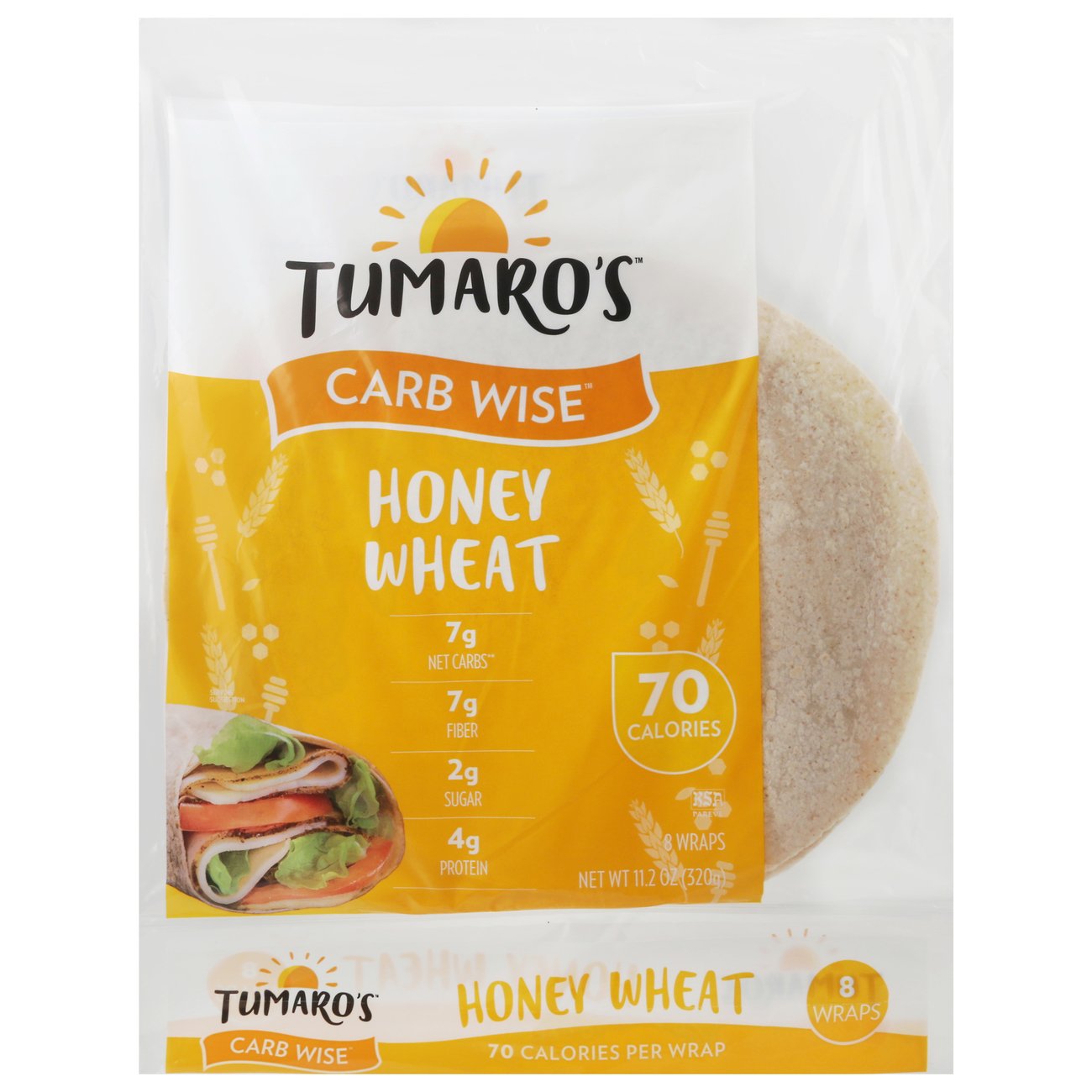 Tumaro's LowInCarb Honey Wheat Wraps Shop Tortillas at HEB