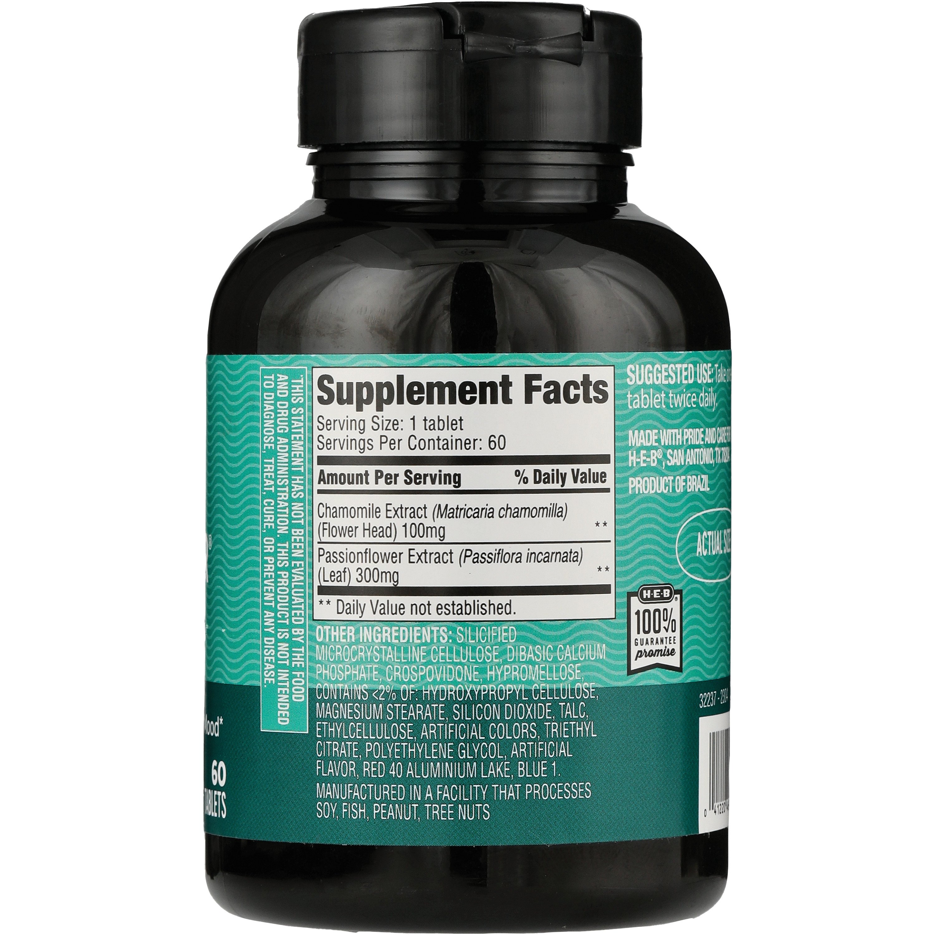 HEB Supplement Bottle
