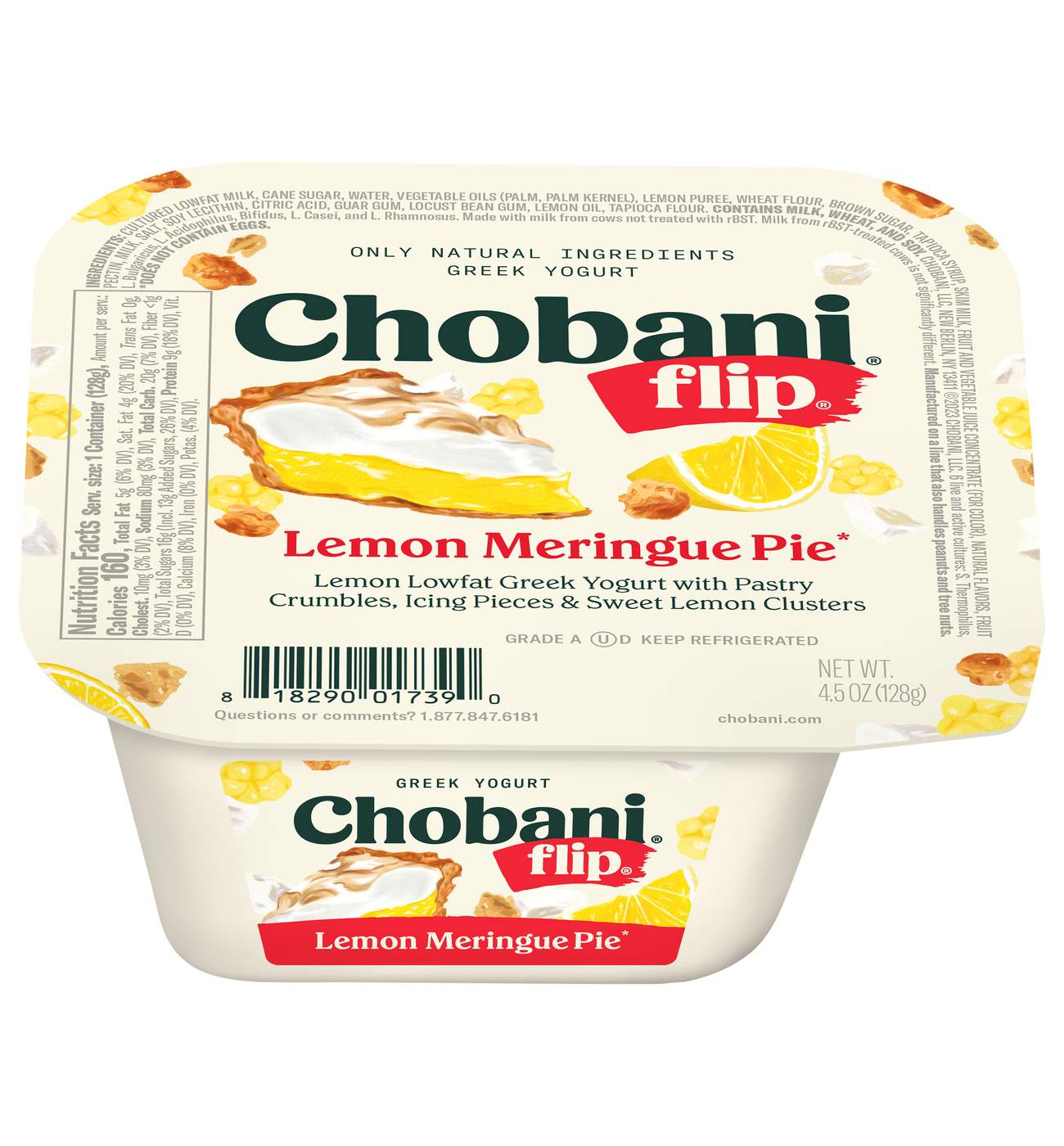 Chobani Flip Low-Fat Lemon Meringue Pie Greek Yogurt; image 1 of 7