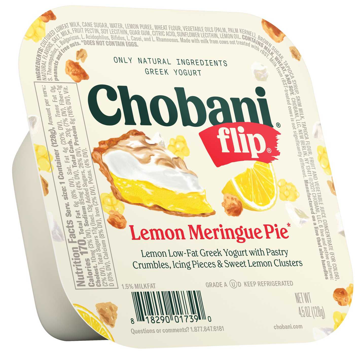 Chobani Flip Low-Fat Lemon Meringue Pie Greek Yogurt; image 3 of 7