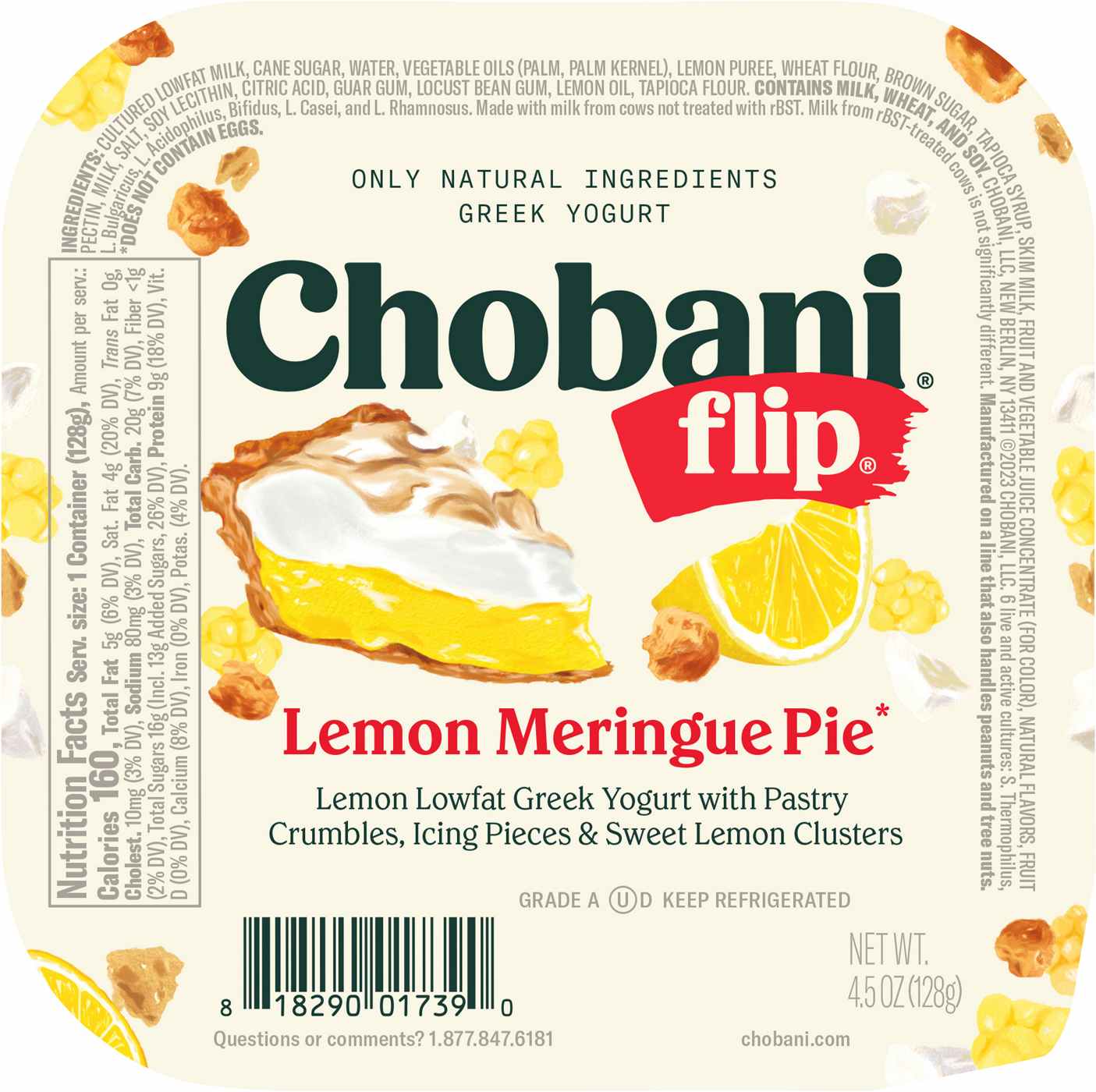 Chobani Flip Low-Fat Lemon Meringue Pie Greek Yogurt; image 6 of 7