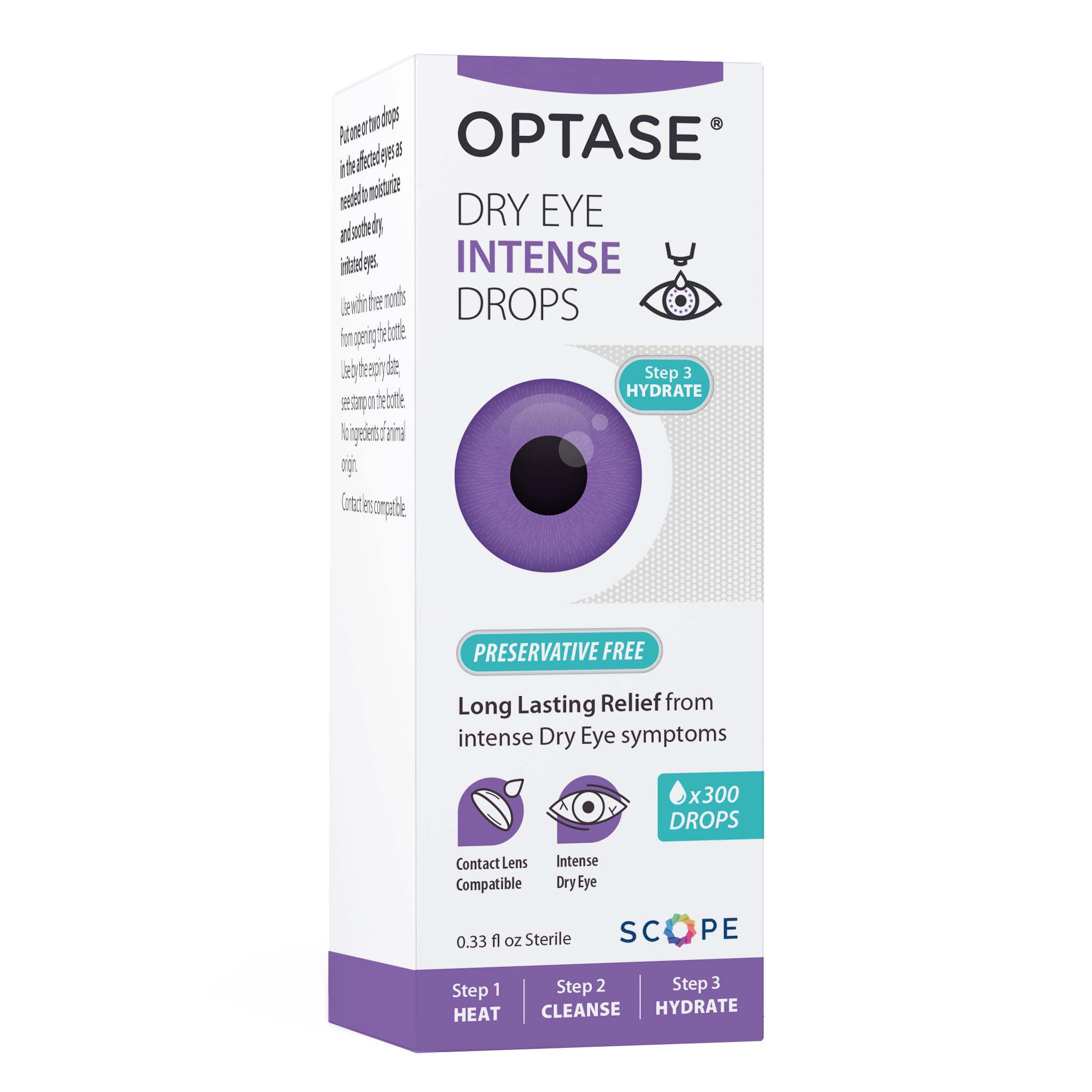 Optase Dry Eye Intense Drops Shop Eye drops & lubricants at HEB