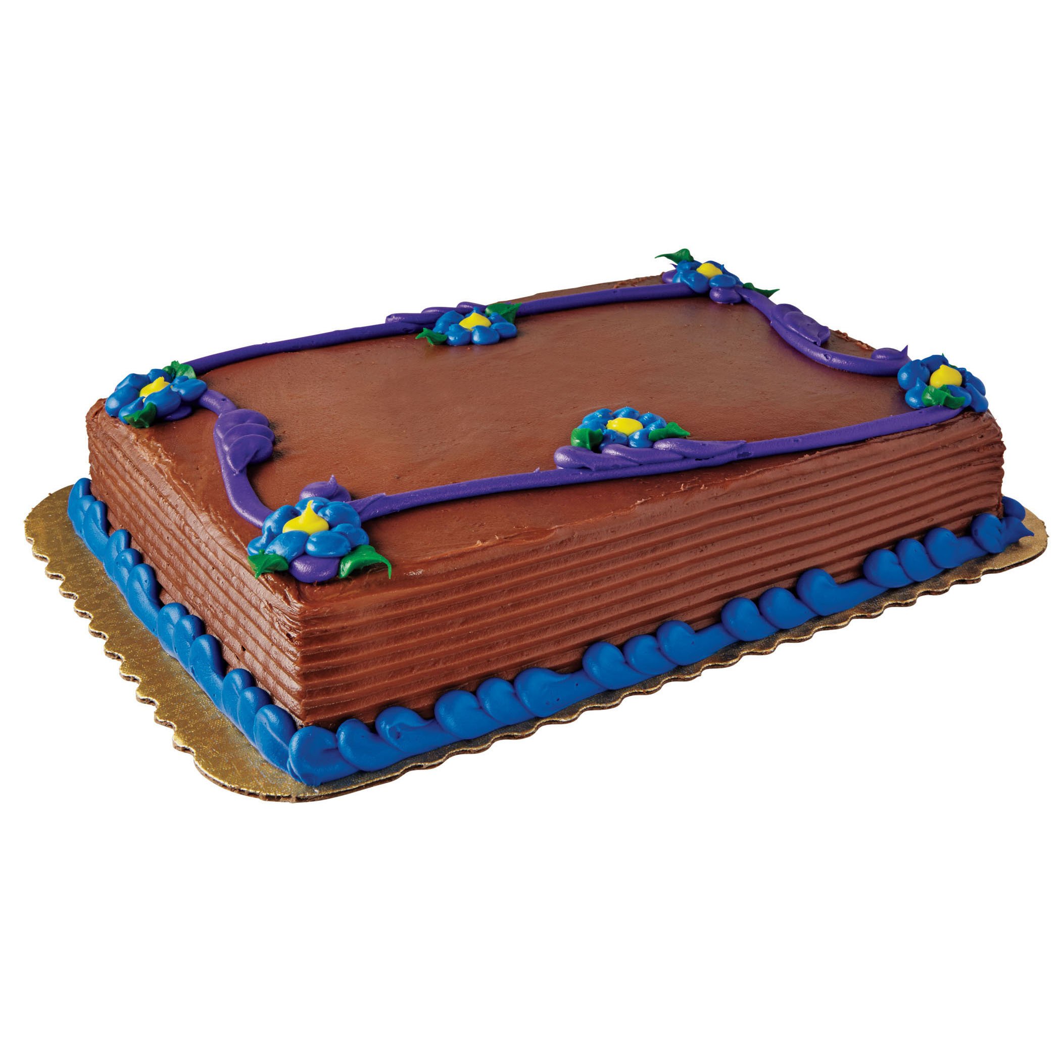 H-E-B Bakery Swirling Floral Chocolate Buttercream Chocolate Cake ...