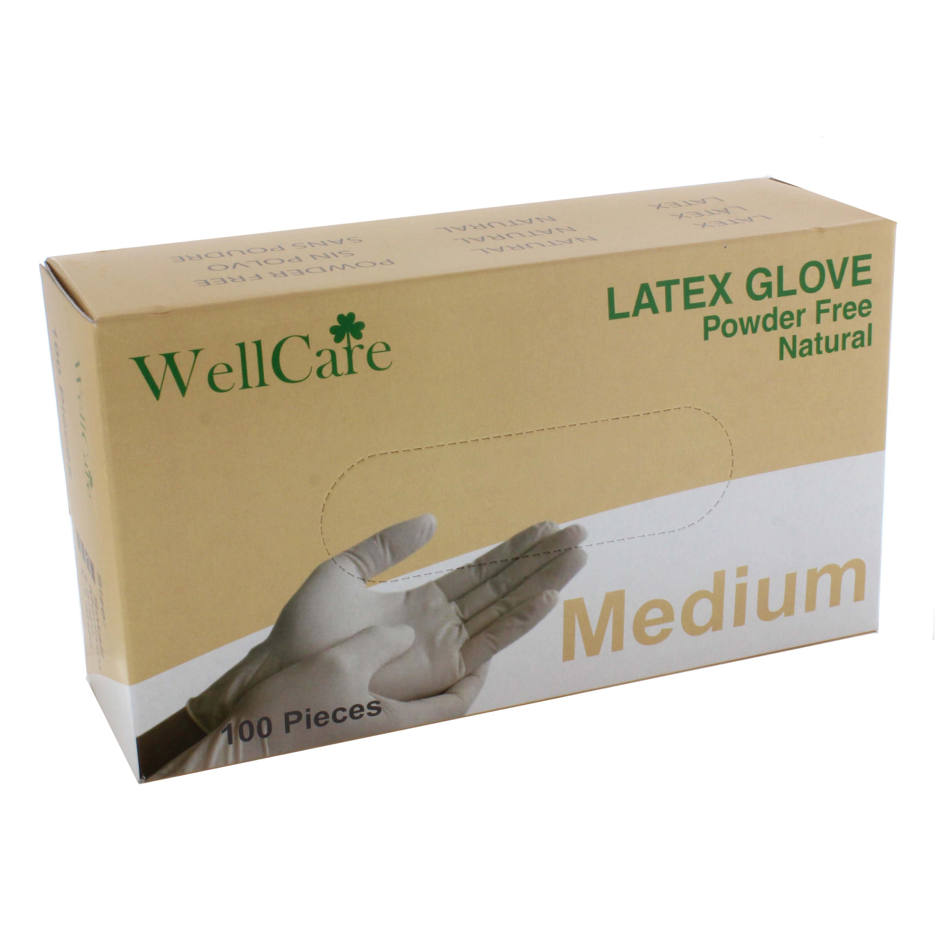 WellCare Medium Latex Disposable Gloves Shop Gloves at HEB