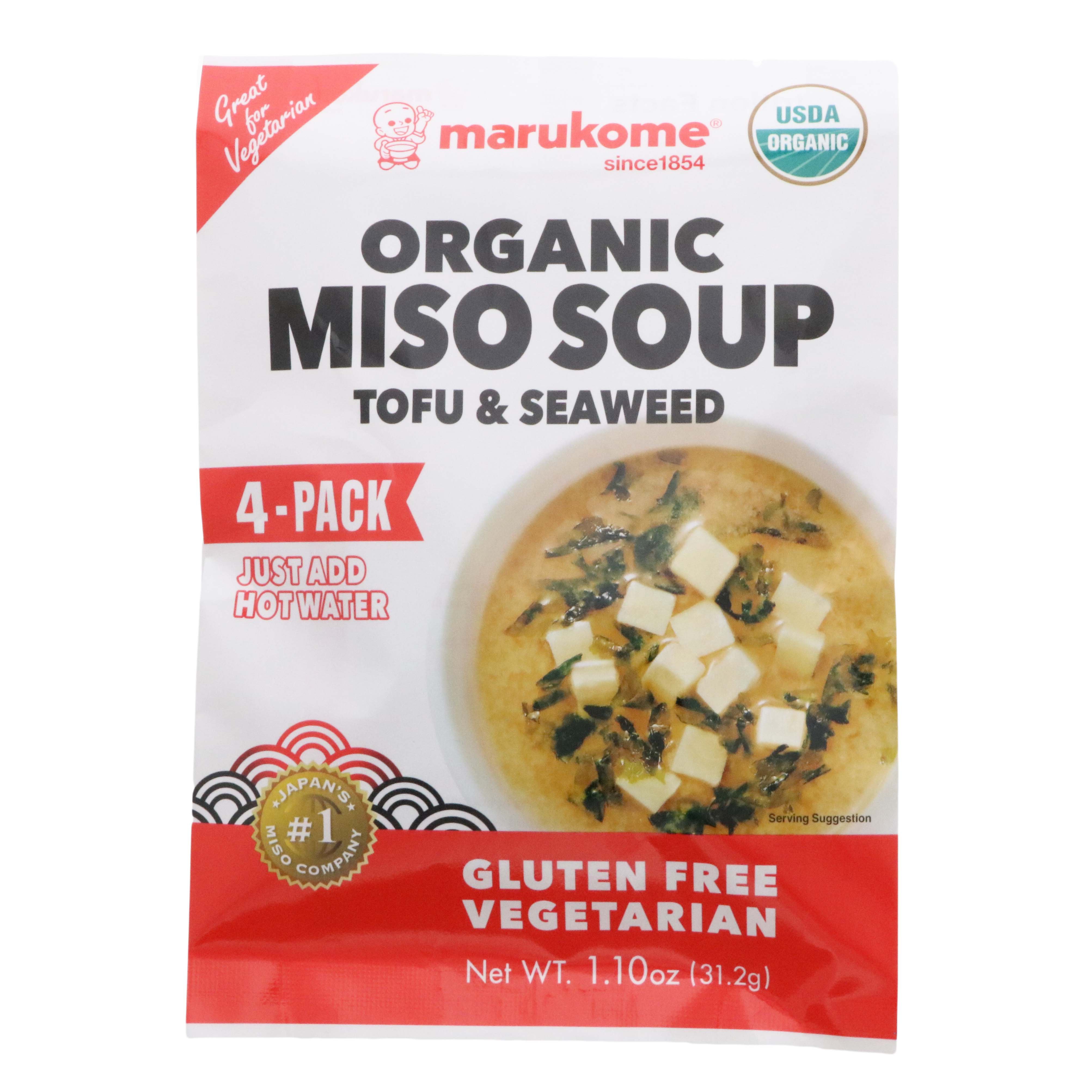 Marukome Organic Miso Soup Tofu & Seaweed Shop Soups & chili at HEB