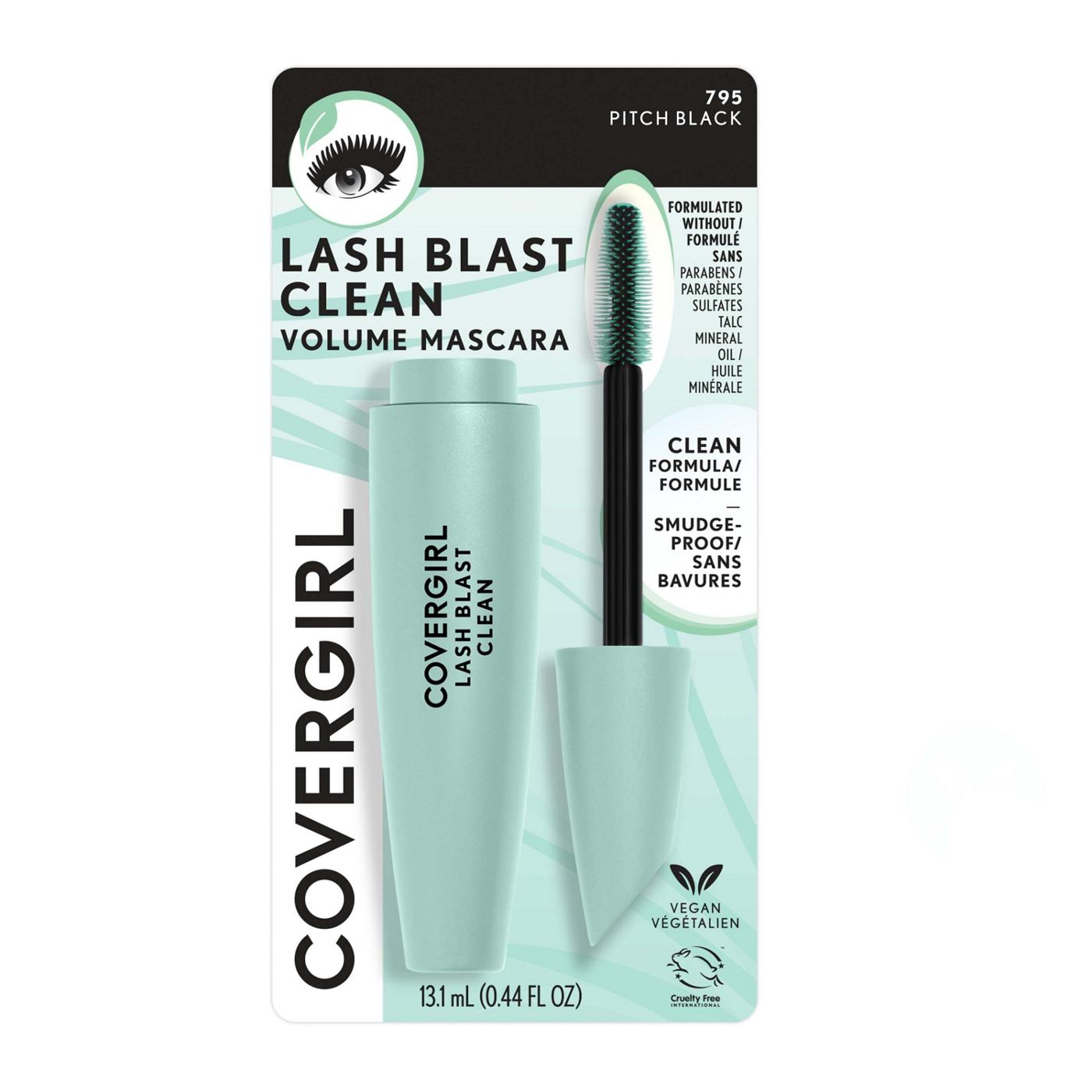 Covergirl Lash Blast Clean Mascara 795 Pitch Black; image 1 of 11