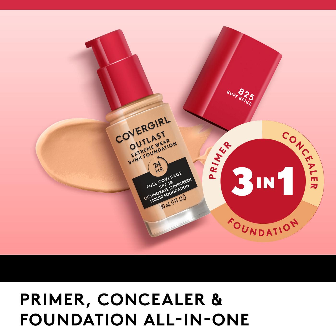 Covergirl Outlast Extreme Wear Liquid Foundation 817 Golden Natural; image 8 of 11
