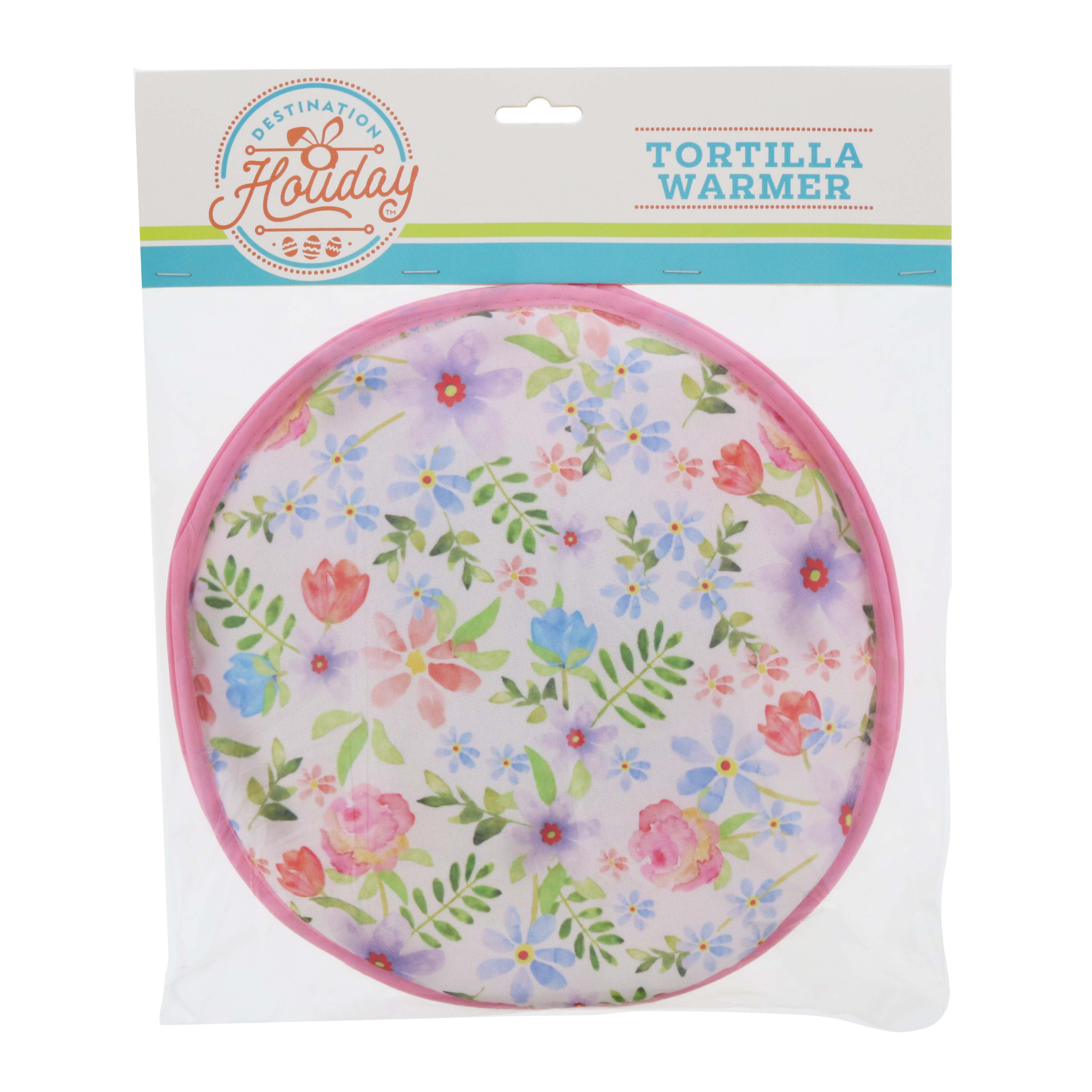 Destination Holiday Pink Floral Easter Tortilla Warmer Shop Tortilla