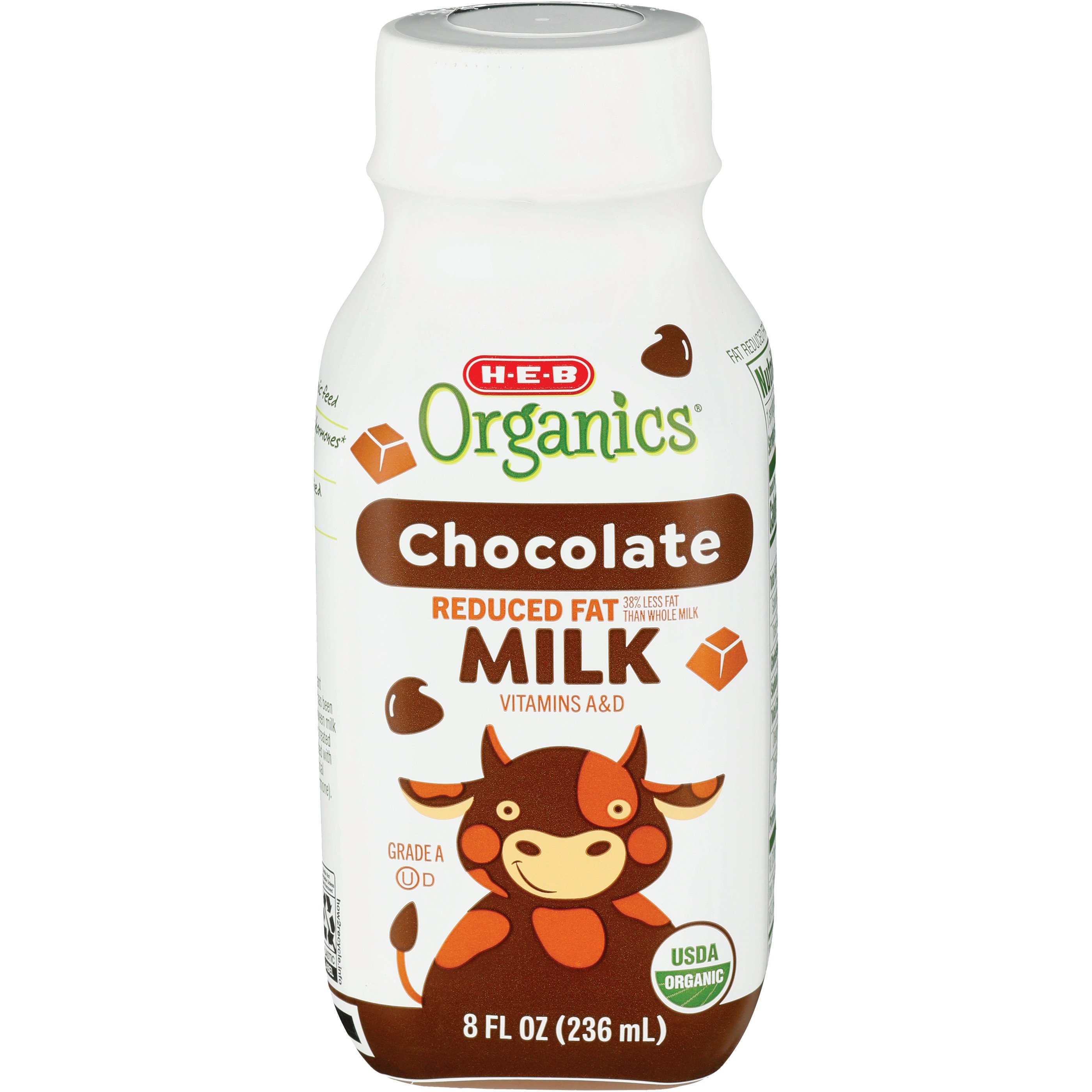 H-E-B Organics 2% Reduced Fat Chocolate Milk - Shop Milk At H-E-B