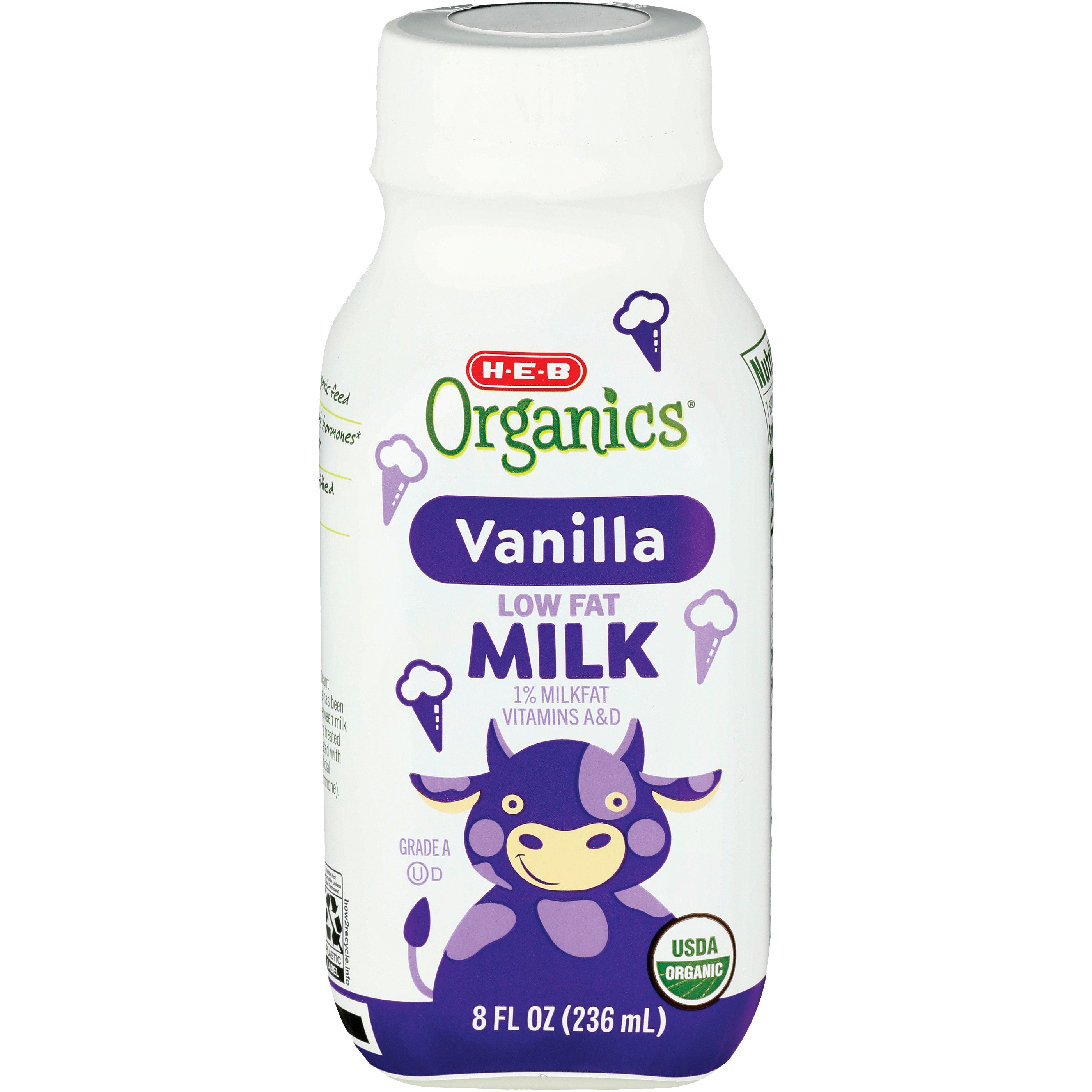 H-E-B Organics Low Fat 1% Milk - Vanilla - Shop Milk At H-E-B