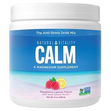 Natural Vitality Calm Magnesium Supplement Drink Mix - Raspberry Lemon, 8 oz