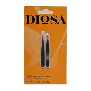 Diosa Slant & Pointed Tweezers – Twin Pack, 2 ct