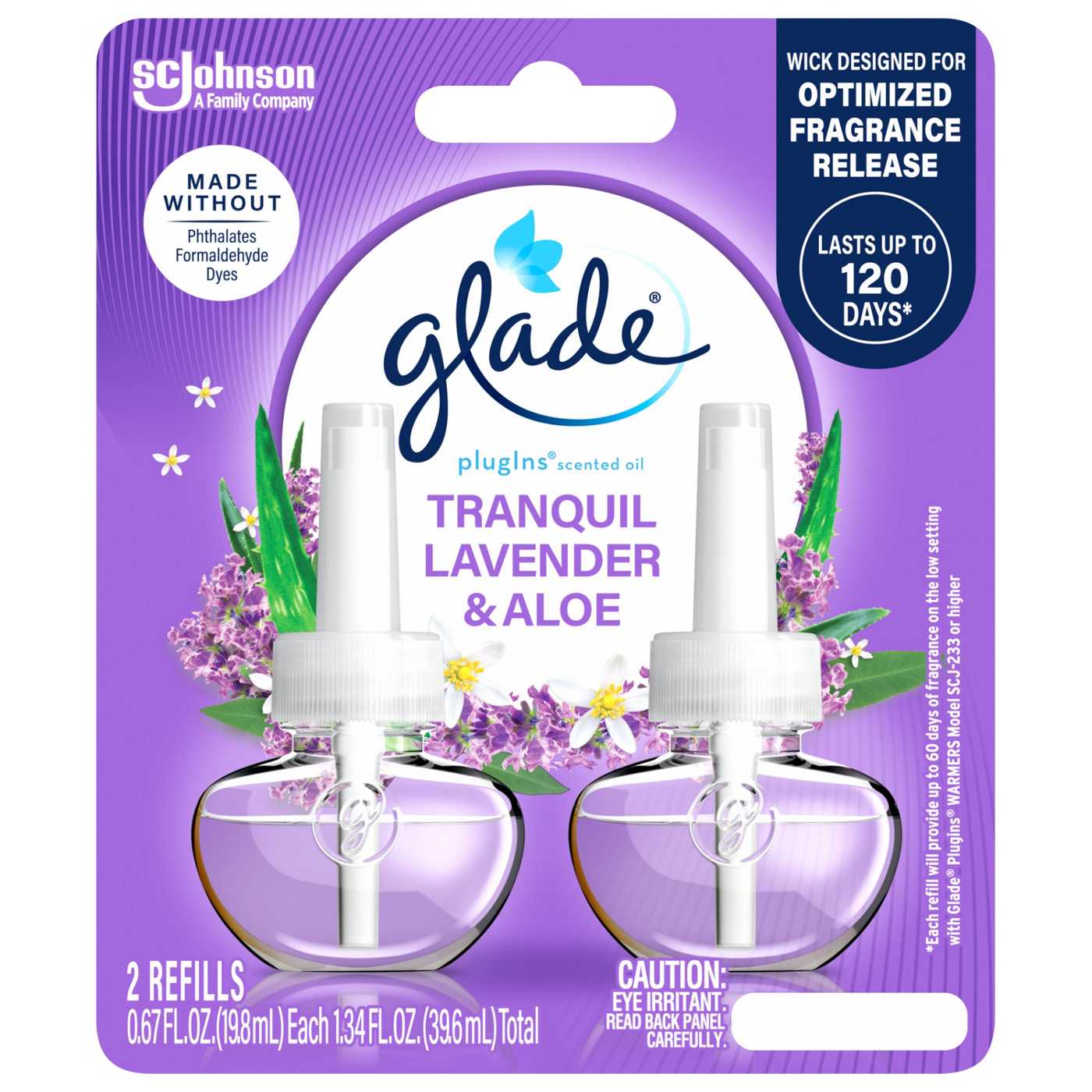 Glade PlugIns Scented Oil Air Freshener Refills - Tranquil Lavender & Aloe; image 1 of 14
