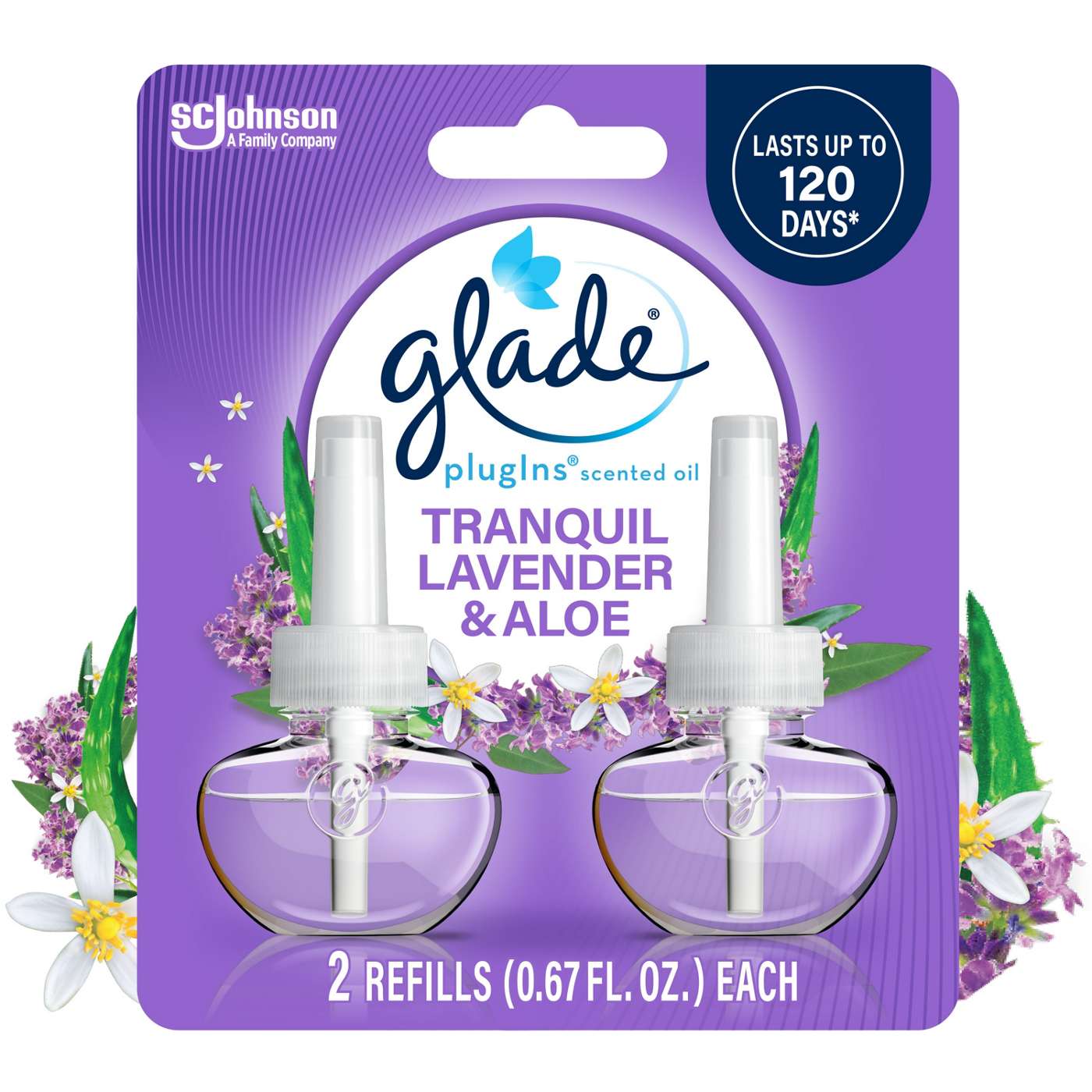 Glade PlugIns Scented Oil Air Freshener Refills - Tranquil Lavender & Aloe; image 2 of 14