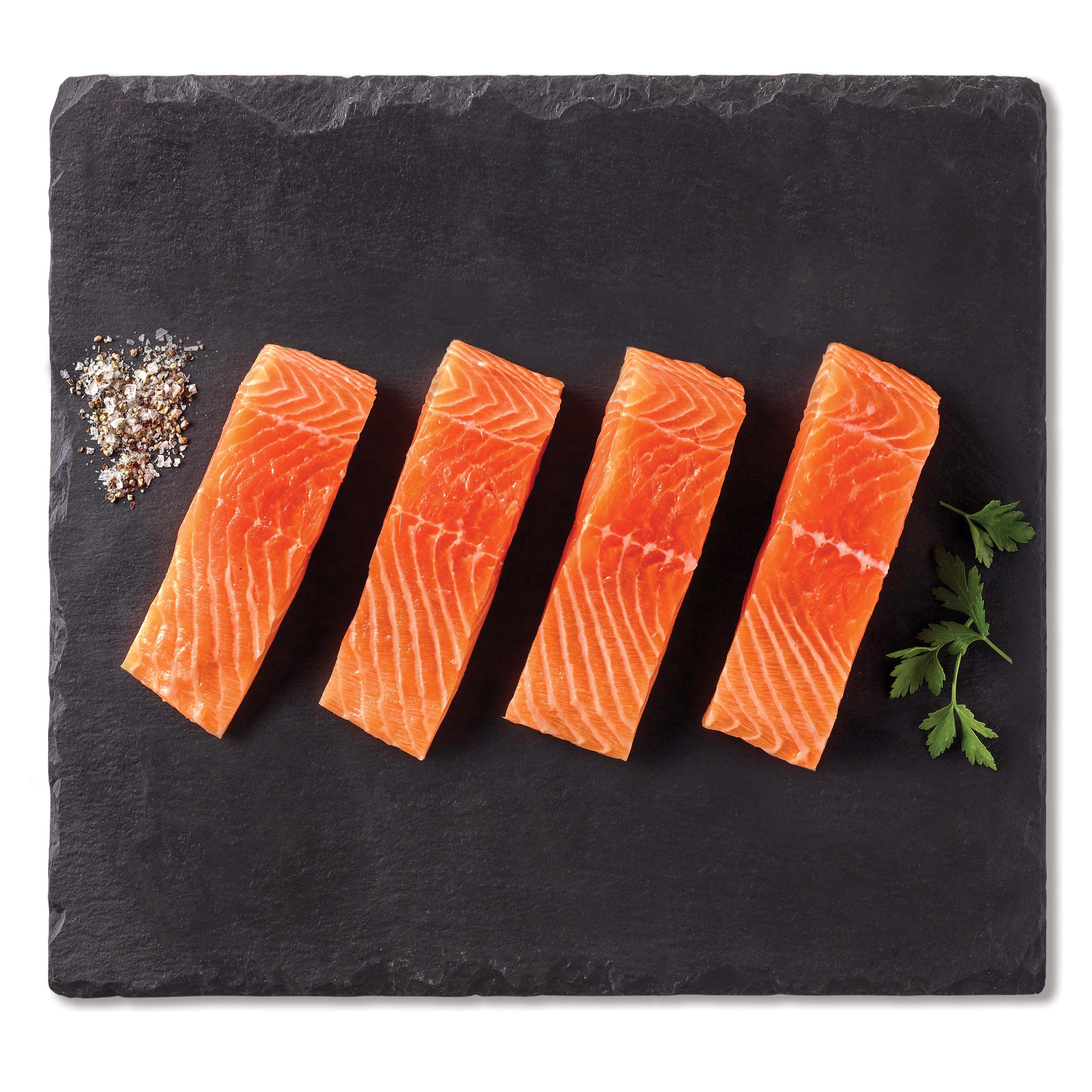 H-E-B Responsibly Raised Fresh Atlantic Sapphire Salmon Portions - Shop ...