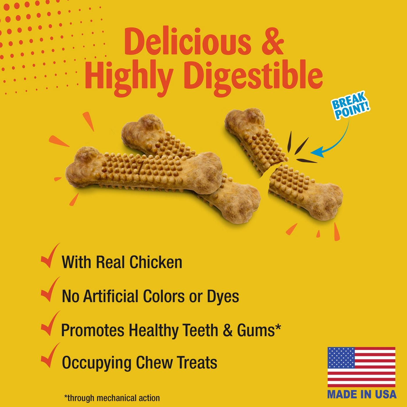 Nylabone Natural Nubz Small Edible Chicken Dog Chews; image 4 of 6