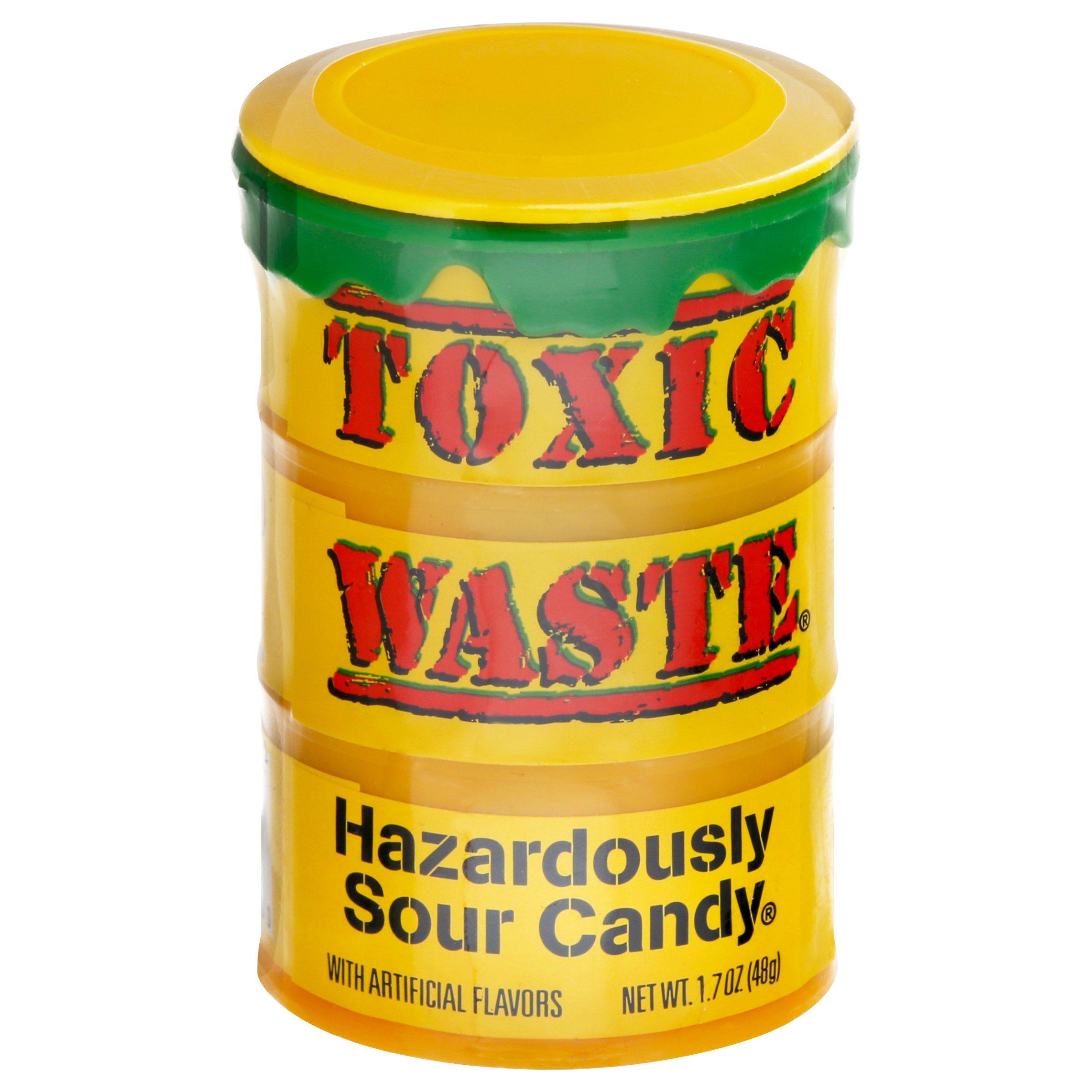 Toxic Waste Sour Candy Yellow Drum