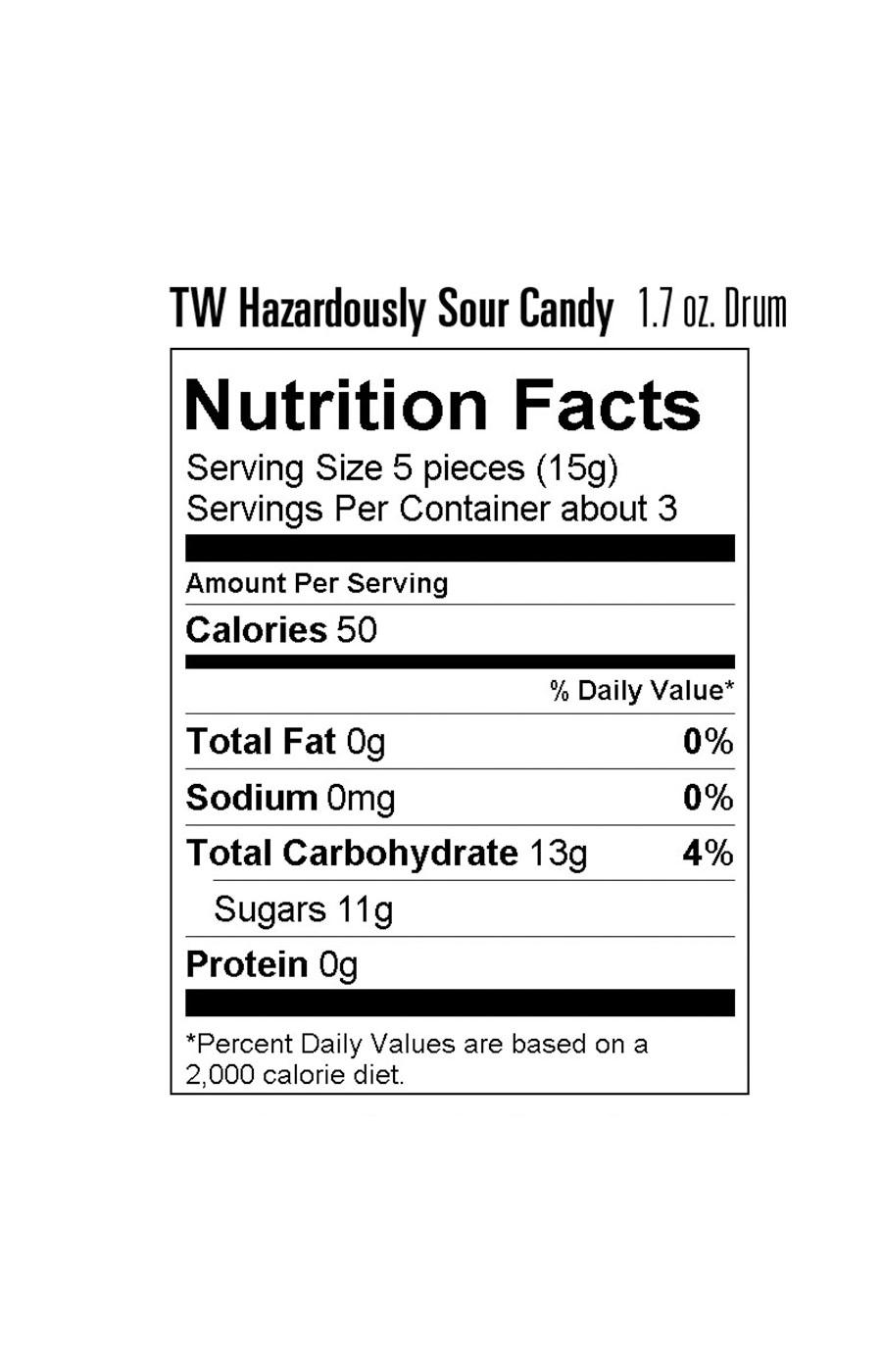 Toxic Waste Sour Candy Yellow Drum - Shop Candy at H-E-B