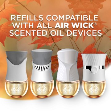 Air Wick Scented Oil Refill, Plug In Air Freshener, Apple Cinnamon Medley, 5 ct