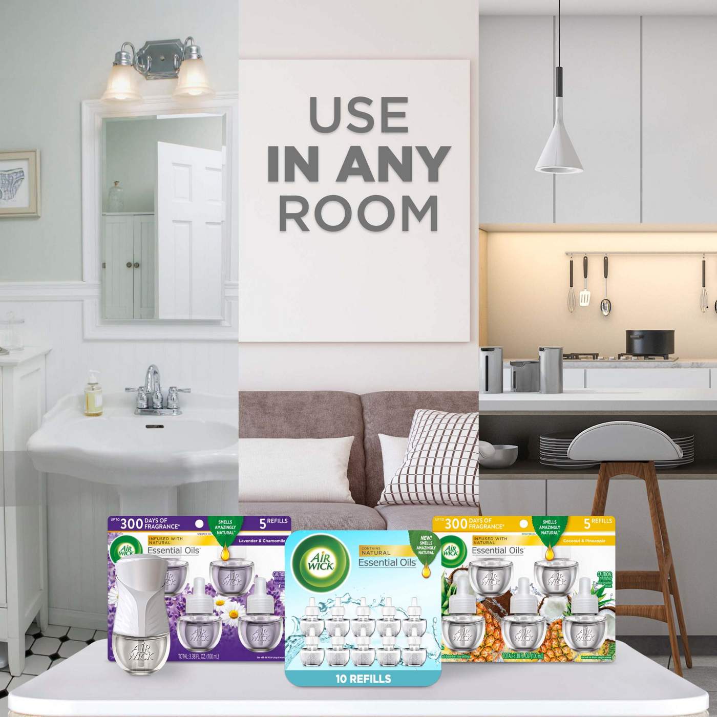 Air Wick Scented Oil Refill, Plug In Air Freshener, Vanilla and Pink Papaya; image 6 of 7