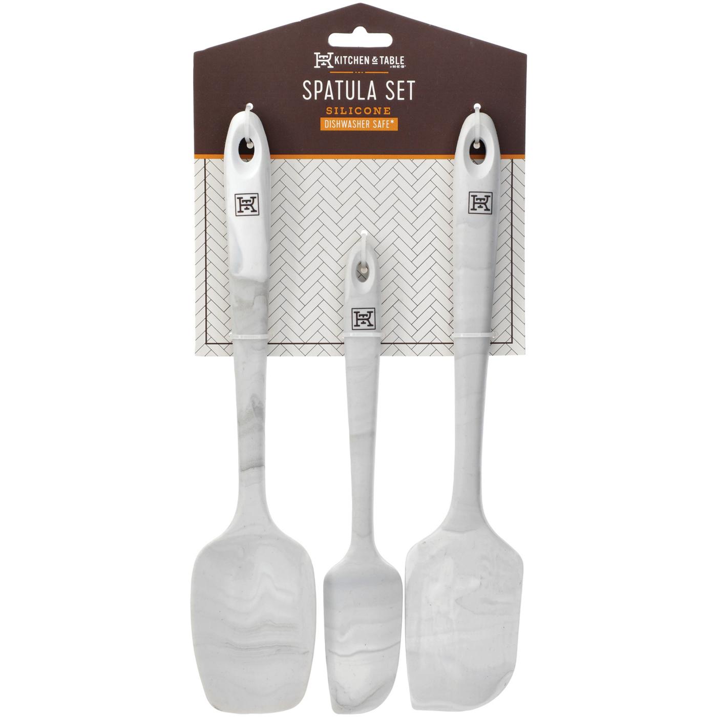 Kitchen & Table by H-E-B Silicone Spatula Set - Shop Utensils