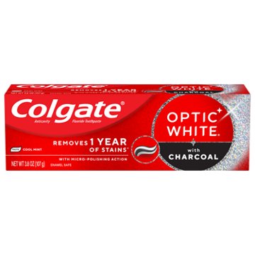 Colgate Optic White with Charcoal Anticavity Toothpaste - Cool Mint