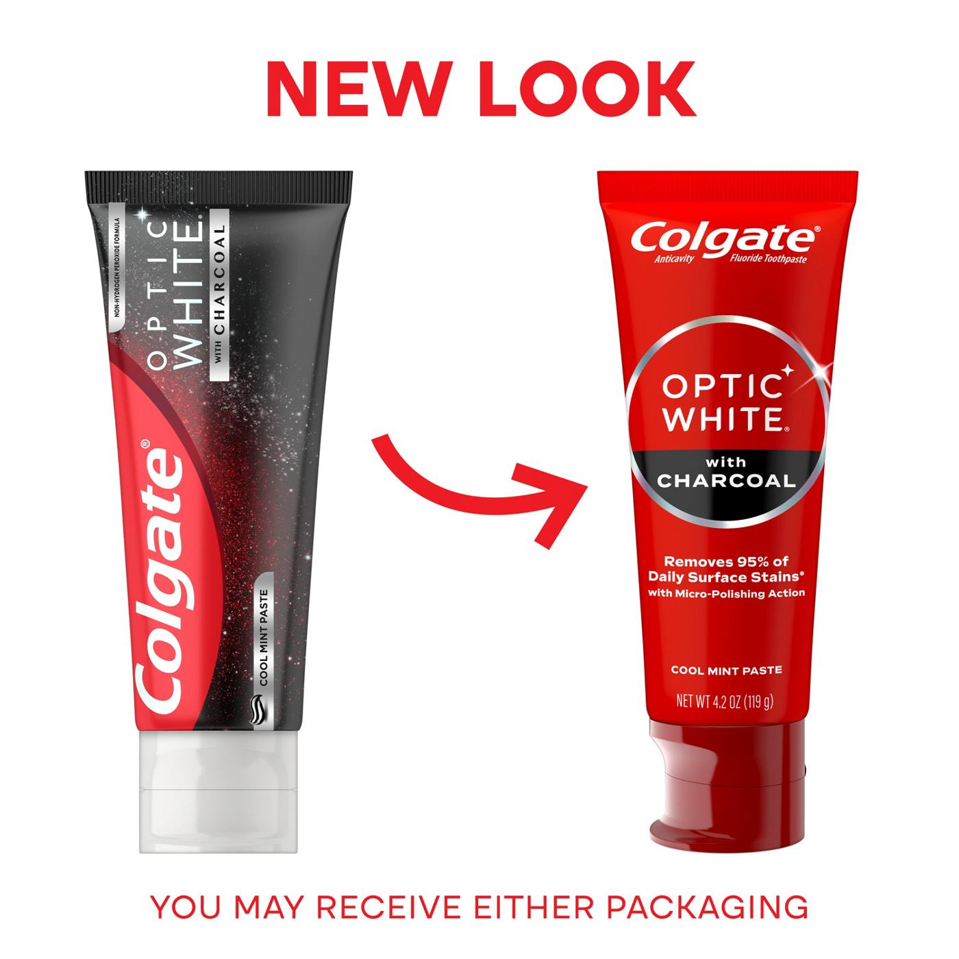 Colgate Optic White with Charcoal Anticavity Toothpaste - Cool Mint; image 7 of 10