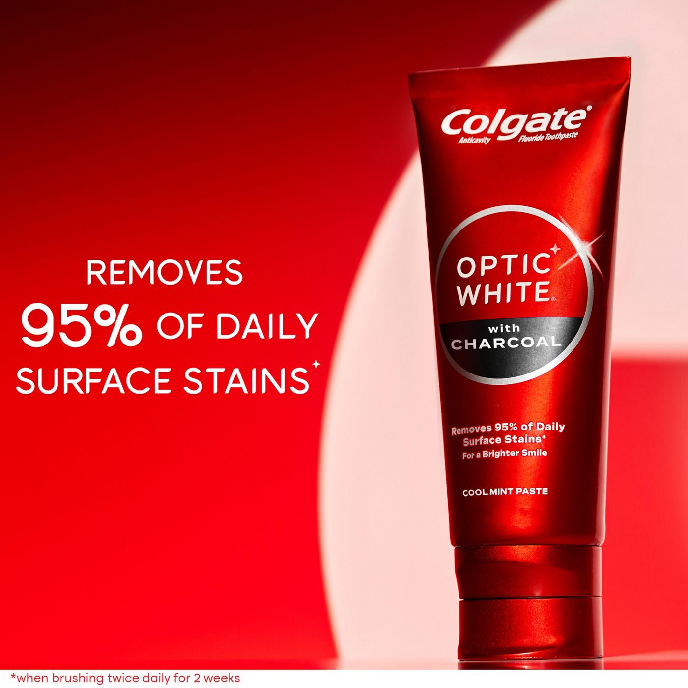 Colgate Optic White with Charcoal Anticavity Toothpaste - Cool Mint; image 8 of 10