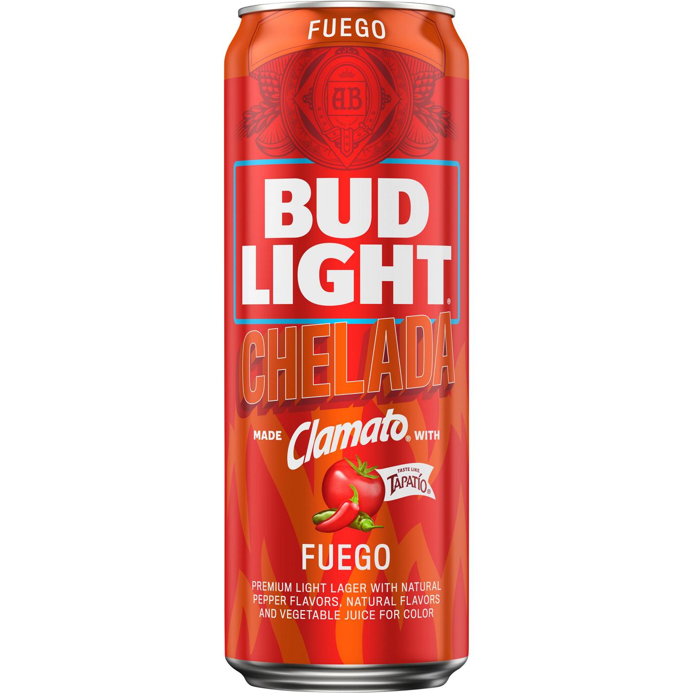 Bud Light Chelada Fuego Lager Beer; image 2 of 2