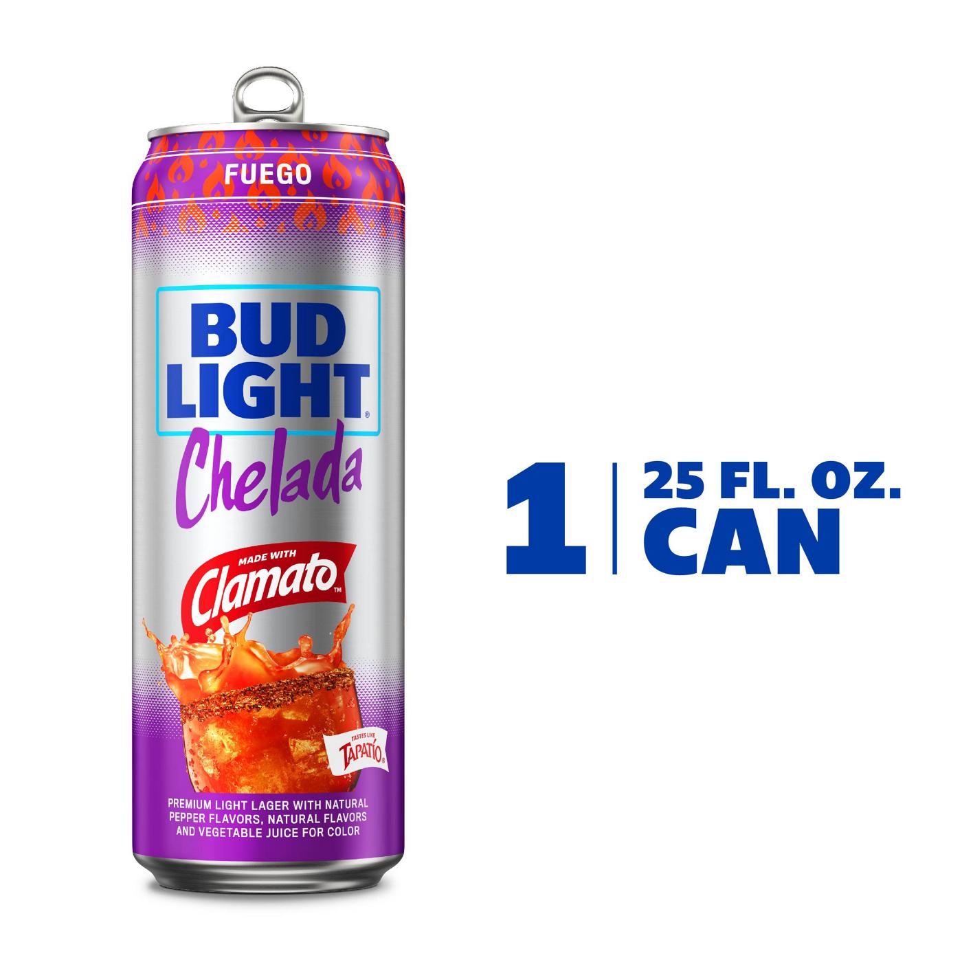 Bud Light Chelada Fuego Lager Beer; image 5 of 6