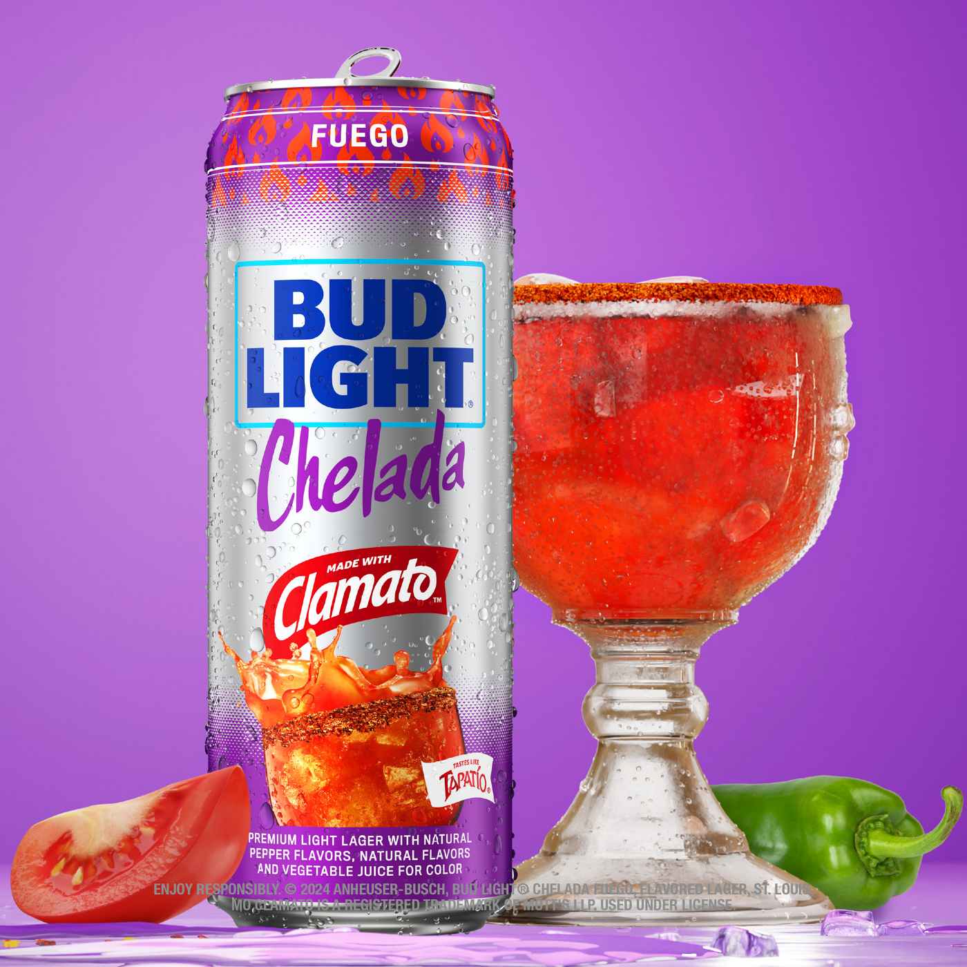 Bud Light Chelada Fuego Lager Beer; image 6 of 6