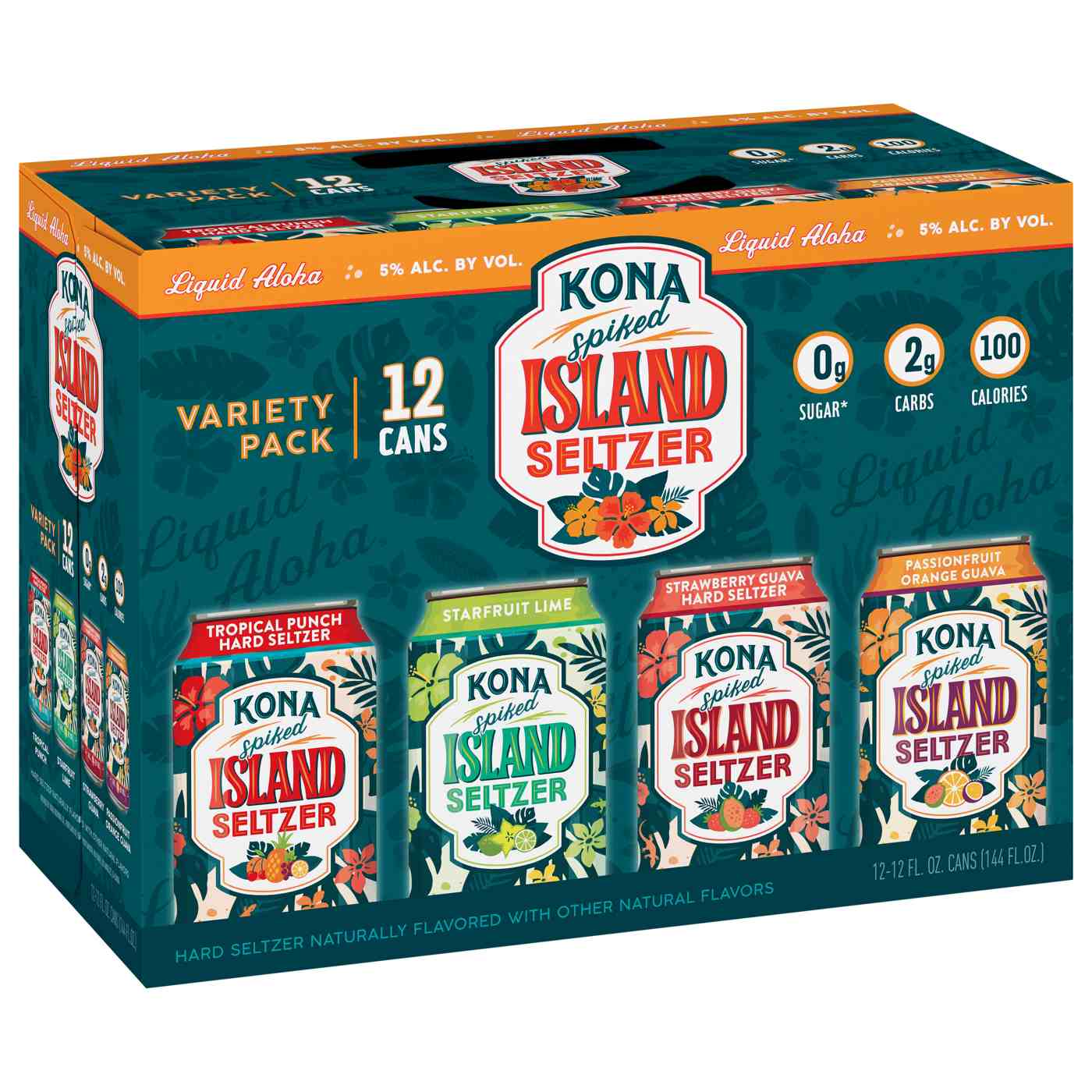 Kona Spiked Island Hard Seltzer Variety Pack 12 pk Cans; image 1 of 2