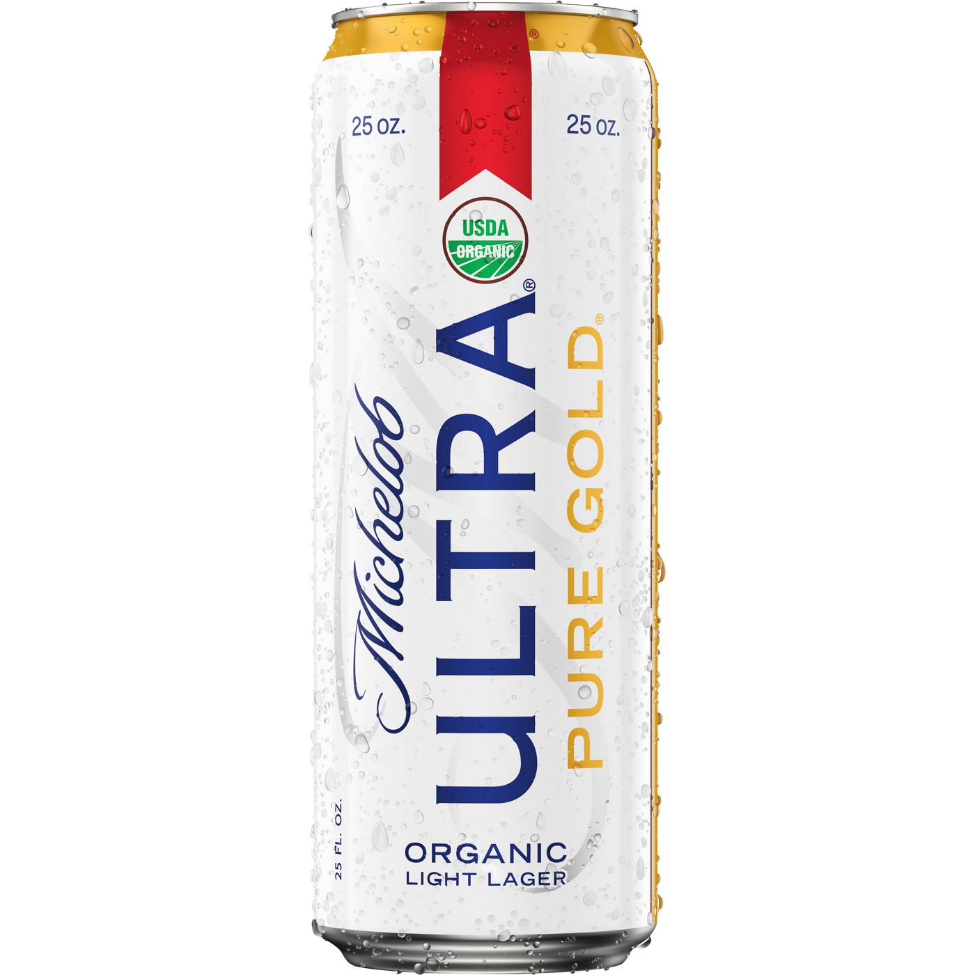 Michelob ULTRA Pure Gold Organic Light Lager Can; image 1 of 3