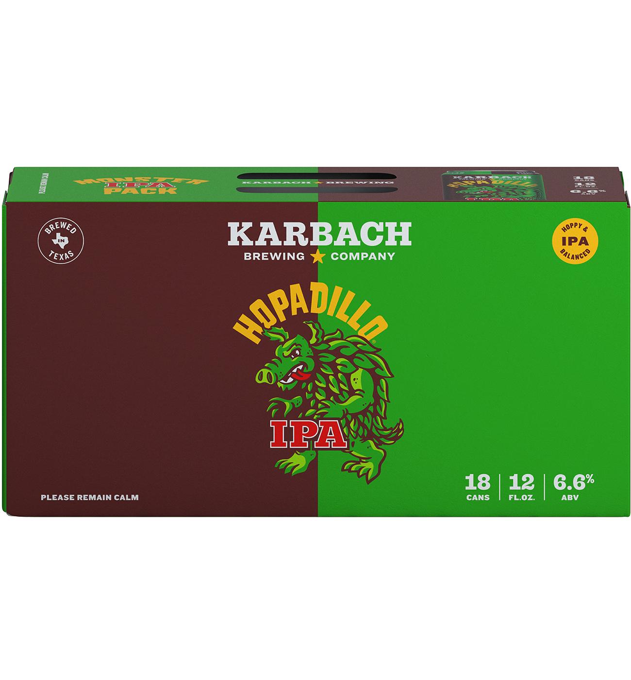 Karbach Hopadillo IPA Craft Beer 18 pk Cans; image 3 of 3