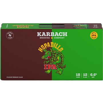 Karbach Hopadillo IPA Craft Beer 18 pk Cans, 12 oz