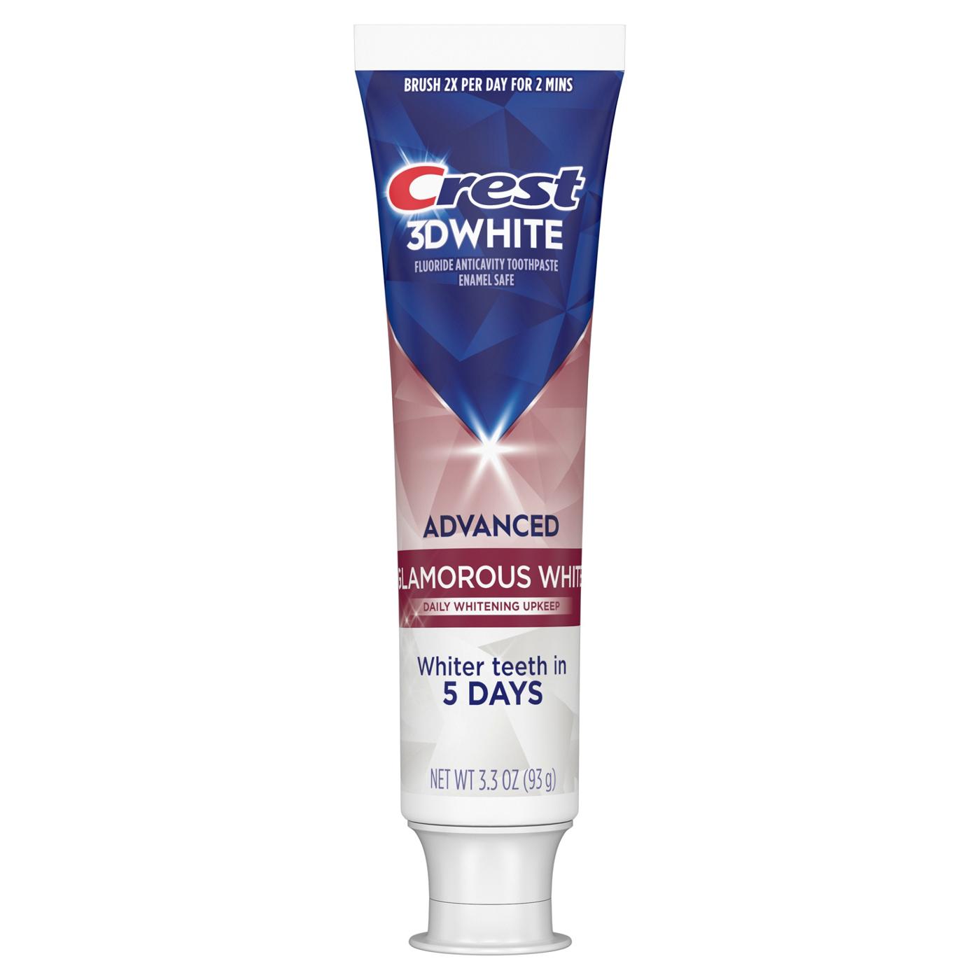 Crest 3DWhite Advanced Glamorous White Teeth Whitening Toothpaste; image 6 of 10