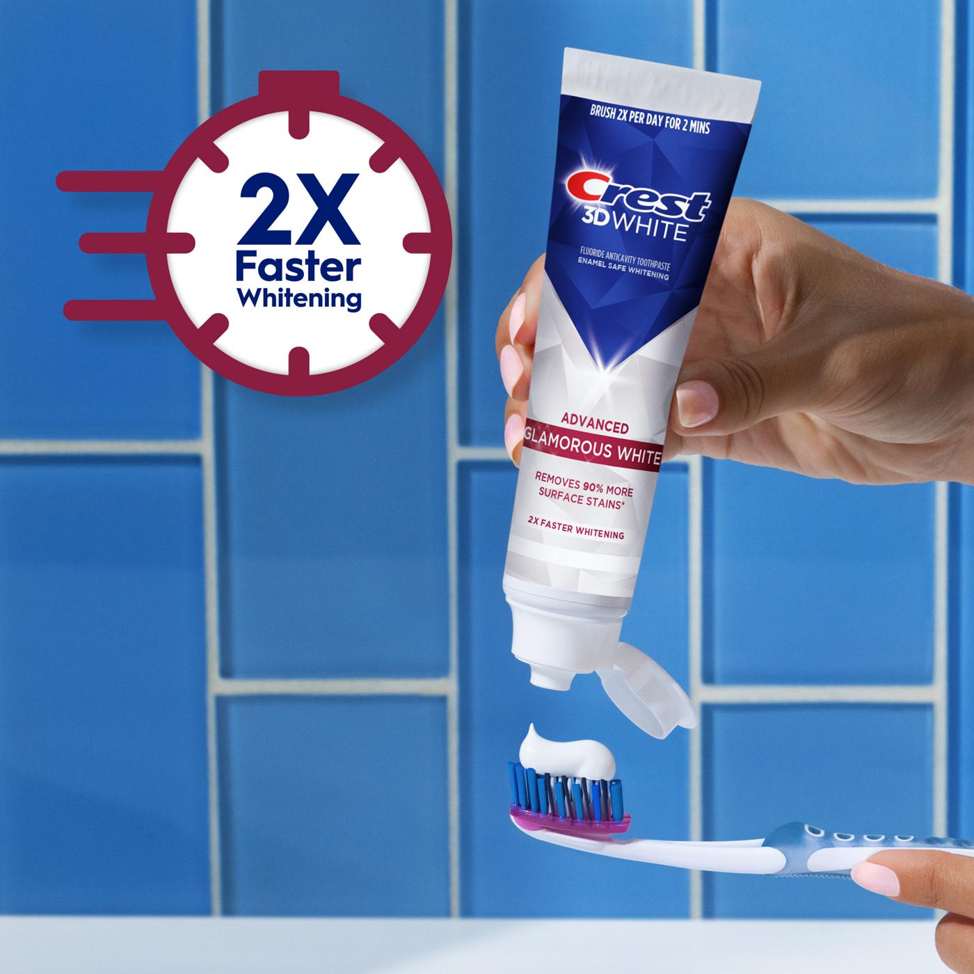 Crest 3D White Glamorous White Toothpaste, 2 Pk; image 6 of 8