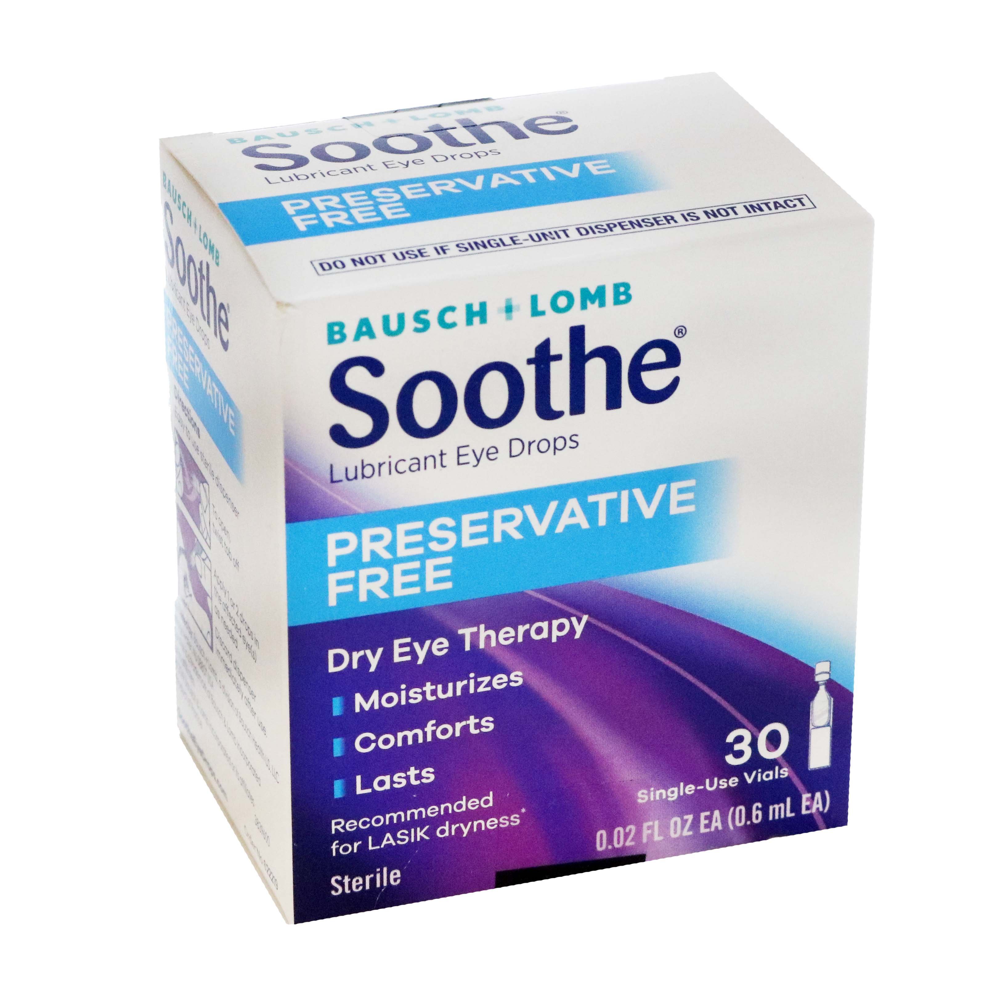 Soothe Long Lasting Preservative Free Eye Drop Vials Shop Eye drops
