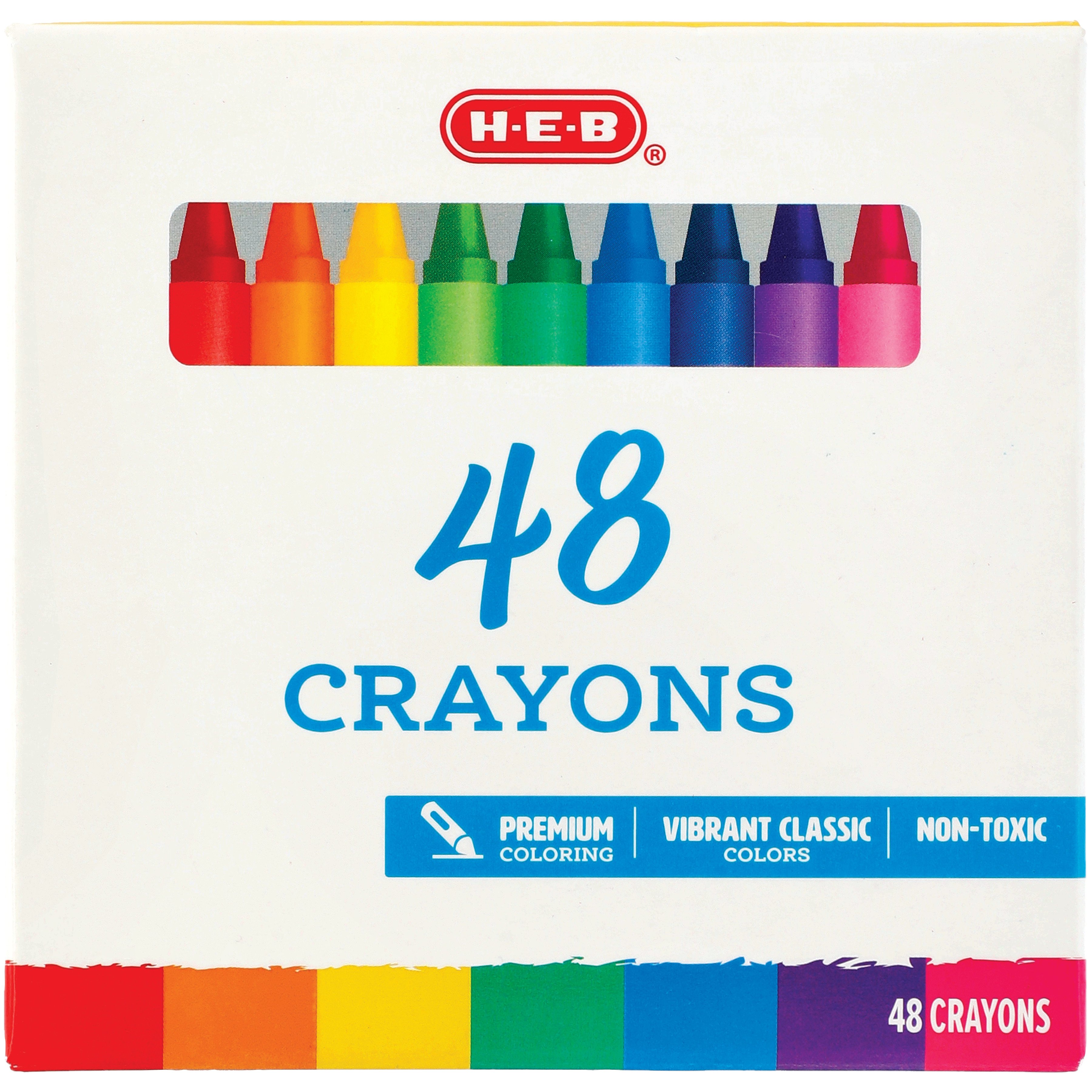 HEB Vibrant Classic Crayons Shop Crayons at HEB